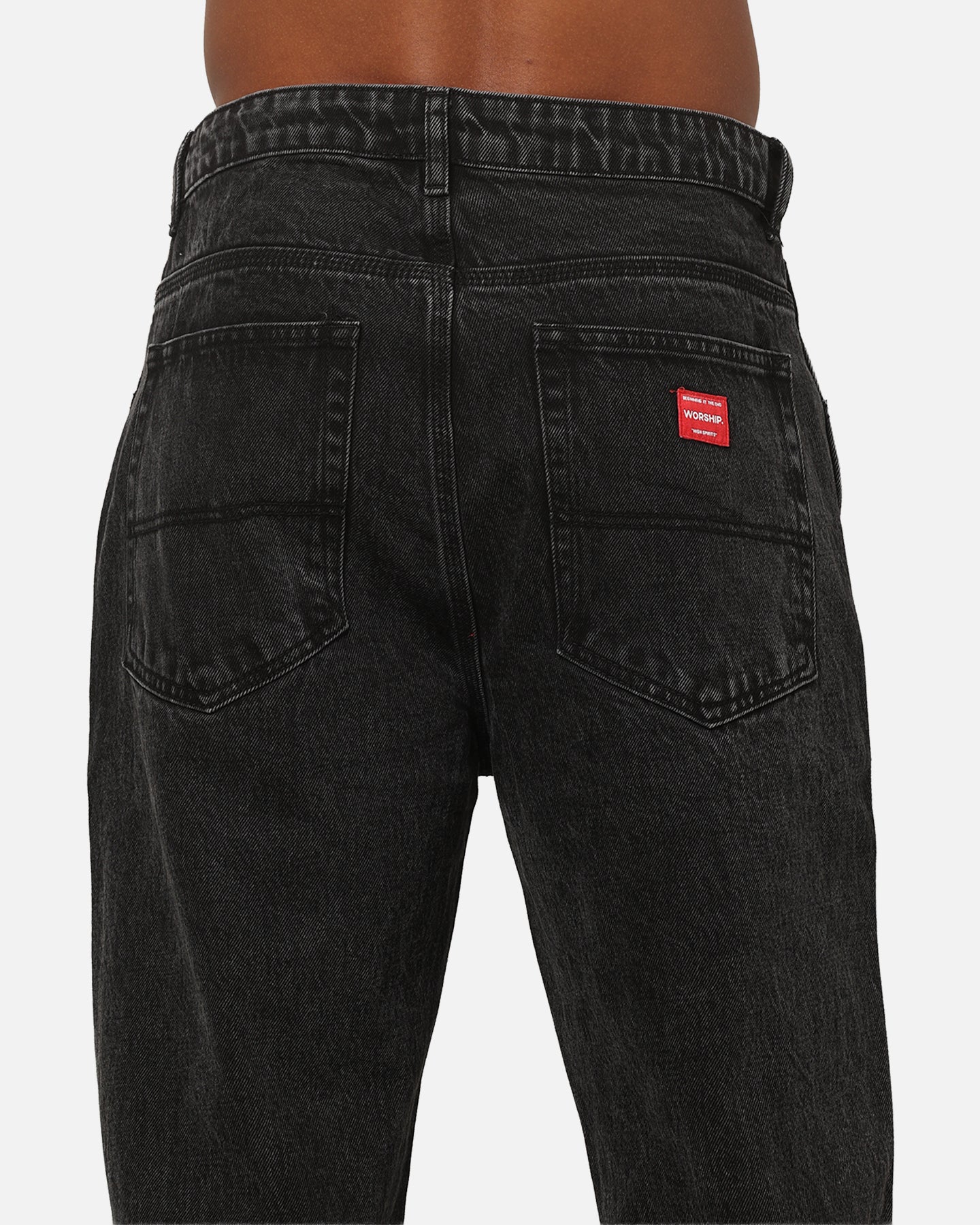Worship Supplies Lounger Jeans Black Rinse