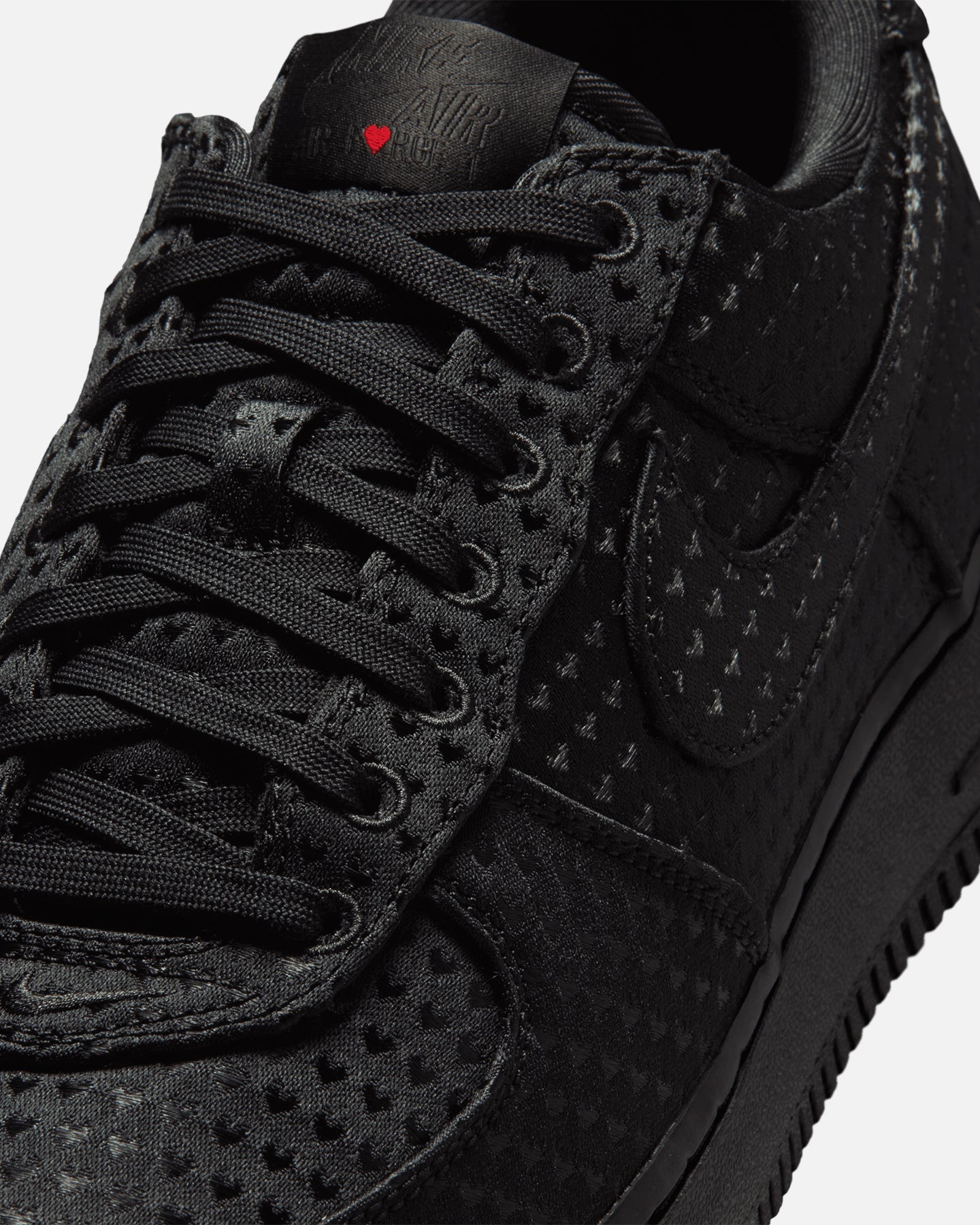 Nike Air Force 1 Retro "Valentine’s Day" Black/Black