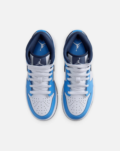 Jordan Kids' Air Jordan 1 Mid (GS) University Blue