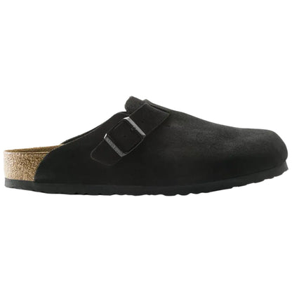 Birkenstock Boston Soft Footbed Suede Black
