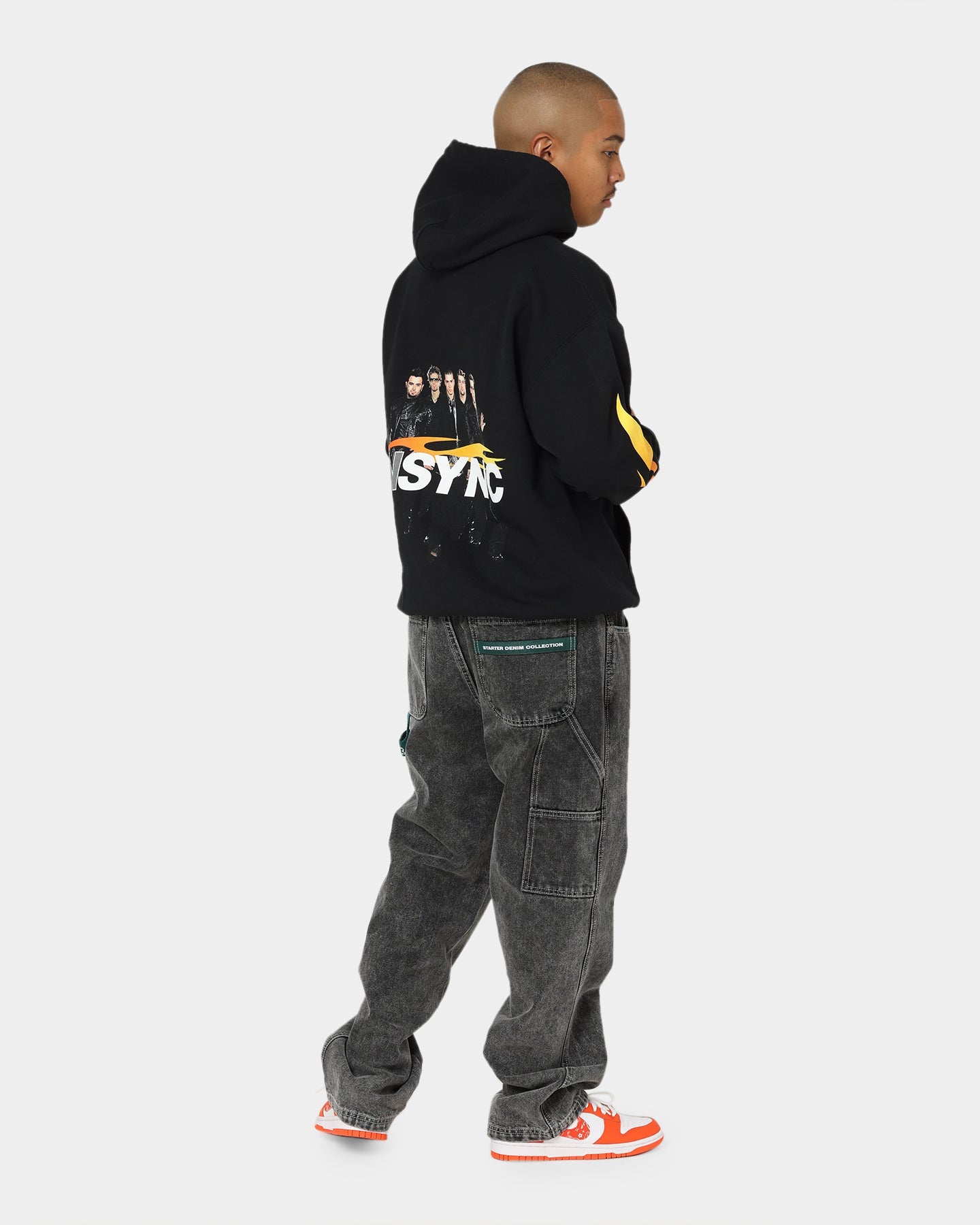 NSYNC Flame Photo Hoodie Black