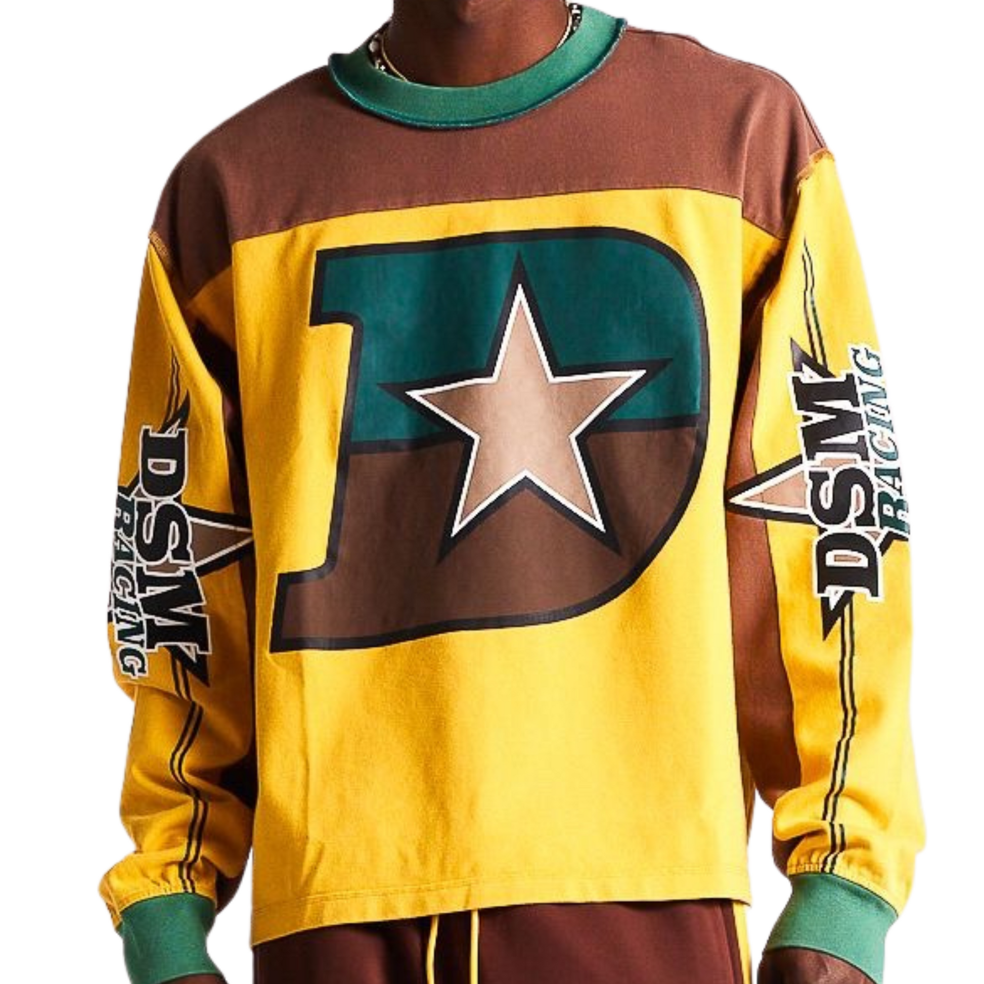 DSM "Supercross" Long Sleeve - (Brown/Yellow)
