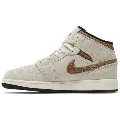 Air Jordan 1 Mid Brown Elephant (GS)