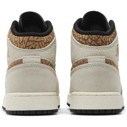 Air Jordan 1 Mid Brown Elephant (GS)