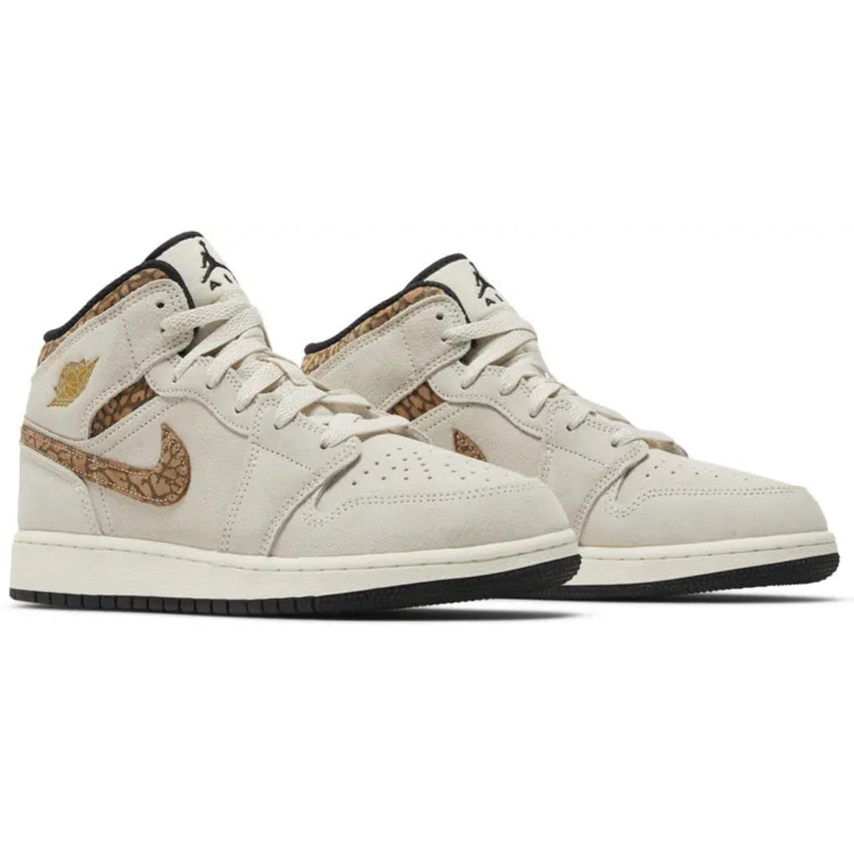Air Jordan 1 Mid Brown Elephant (GS)