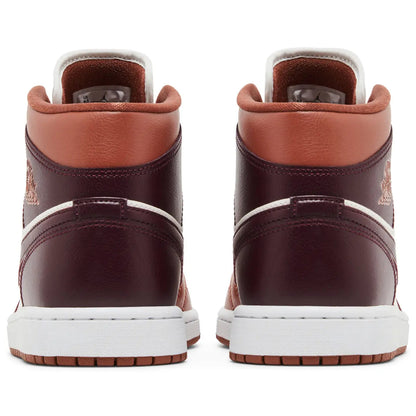 Jordan 1 Mid Dusty Peach Night Maroon (W)