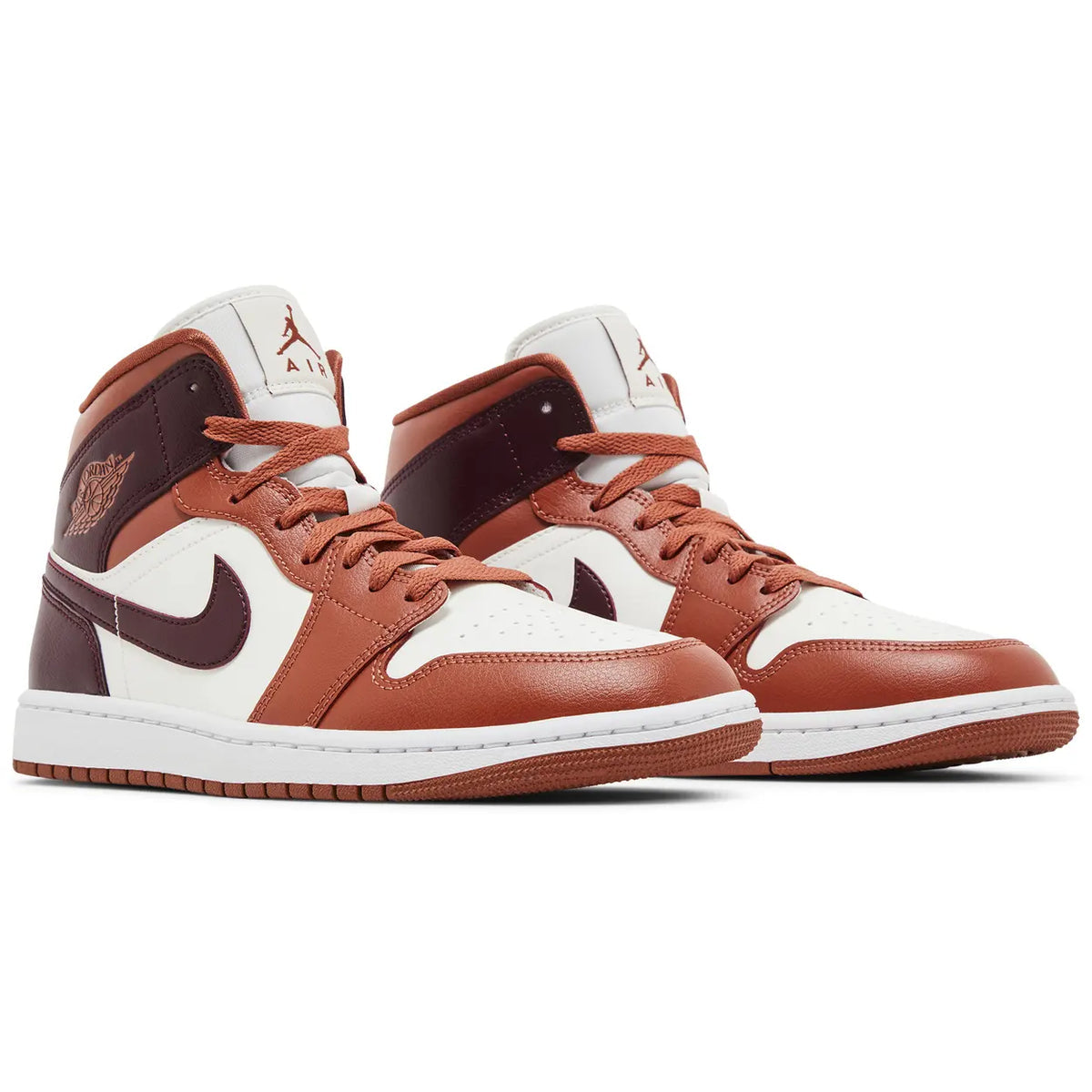 Jordan 1 Mid Dusty Peach Night Maroon (W)