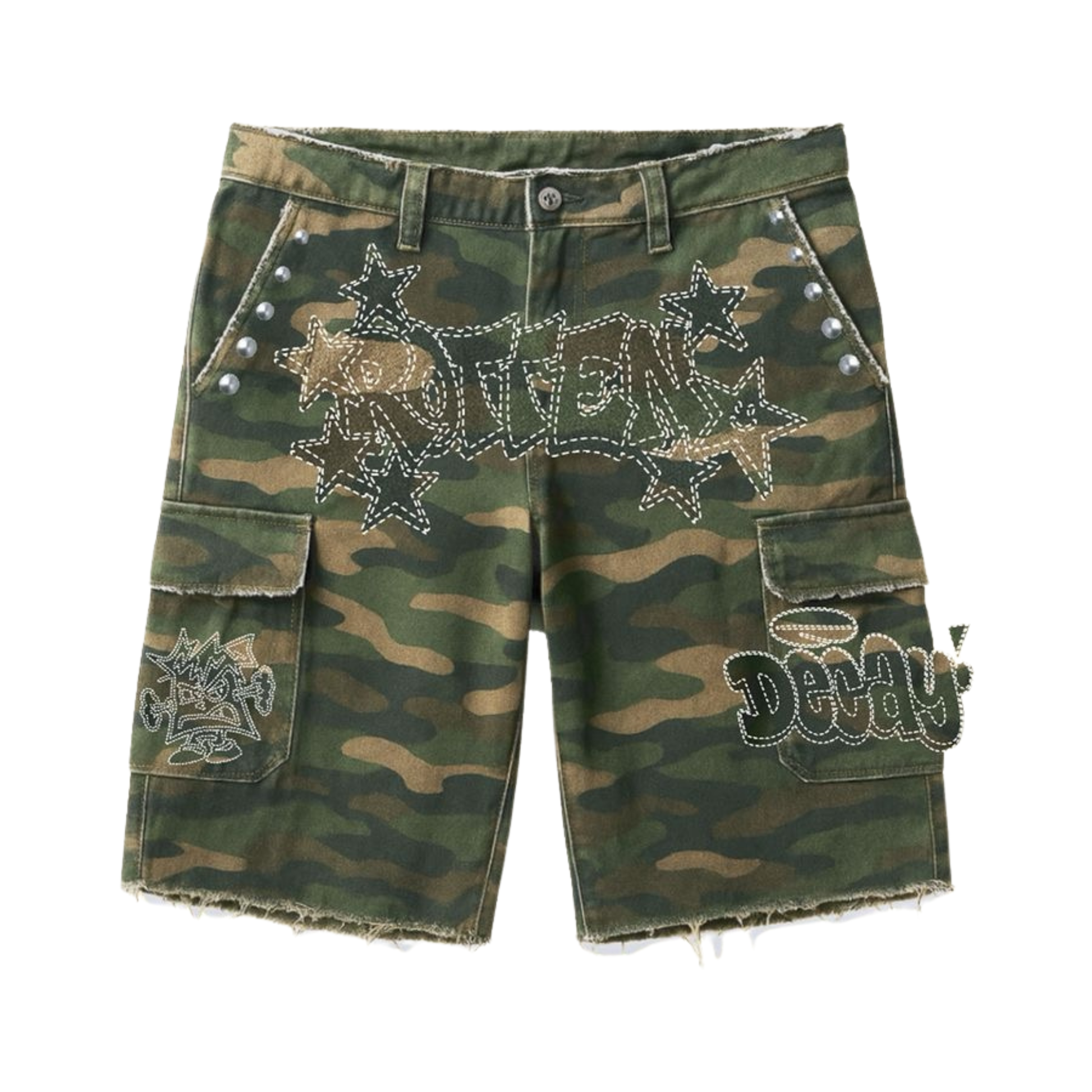 DRY ROT "Unruly" Cargo Shorts (Camo)