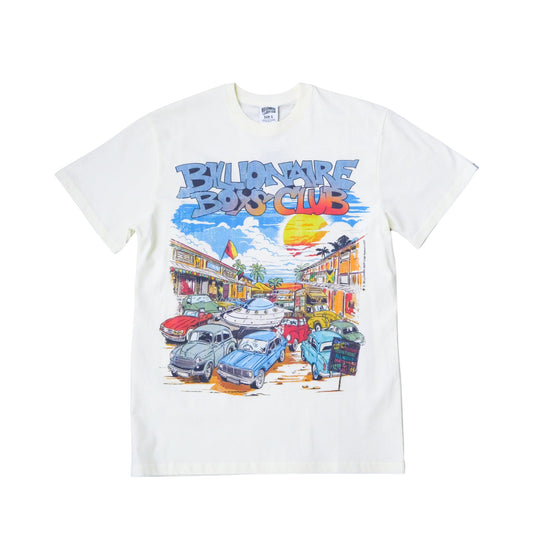 Billionaire Boys Club "Partay" SS Knit OVERSIZED (White)