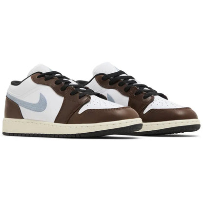 Air Jordan 1 Low Brown White Blue (GS)