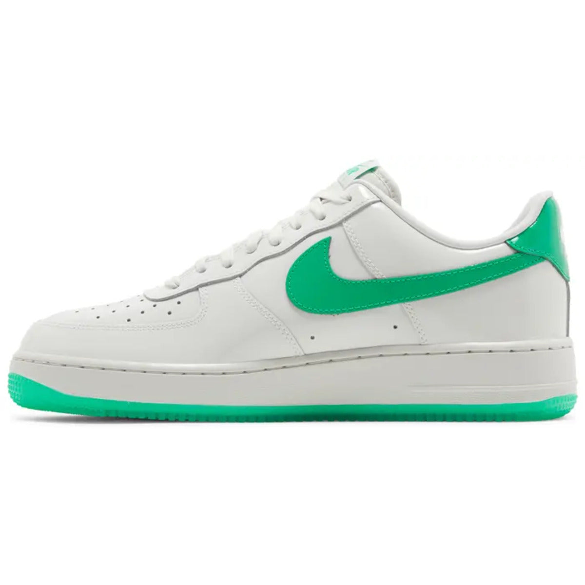 Nike Air Force 1 Low '07 Patent Platinum Tint Stadium Green