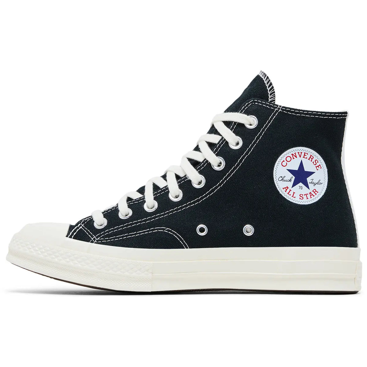 Converse Chuck Taylor All Star 70 Hi Comme des Garcons PLAY Single Heart Black
