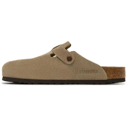 Birkenstock Boston Soft Footbed Suede Taupe