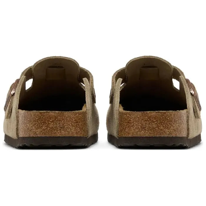 Birkenstock Boston Soft Footbed Suede Taupe