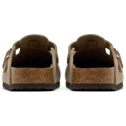 Birkenstock Boston Soft Footbed Suede Taupe