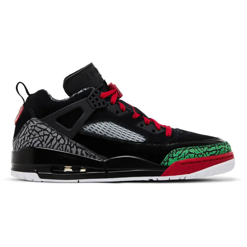 Jordan Spizike Low Black Classic Green White Varsity Red