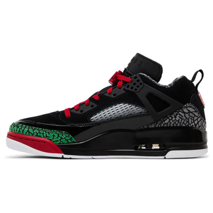 Jordan Spizike Low Black Classic Green White Varsity Red