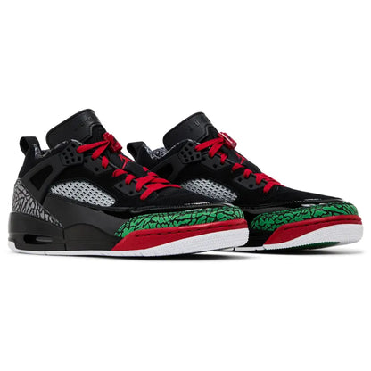 Jordan Spizike Low Black Classic Green White Varsity Red