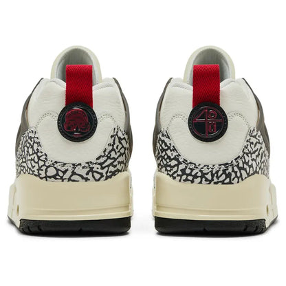 Jordan Spizike Low Sail Anthracite Coconut Milk Varsity Red