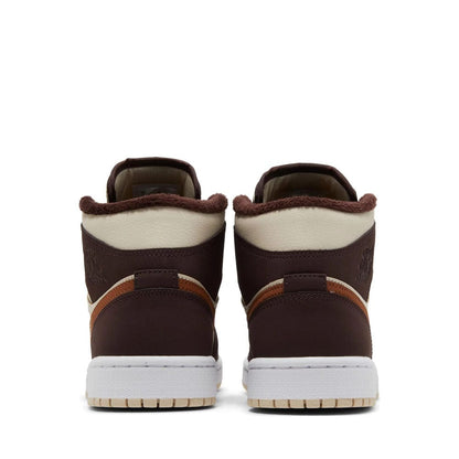 NIKE AIR JORDAN1 MID SE BROWN BASALT OATMEAL WMNS (NEW)