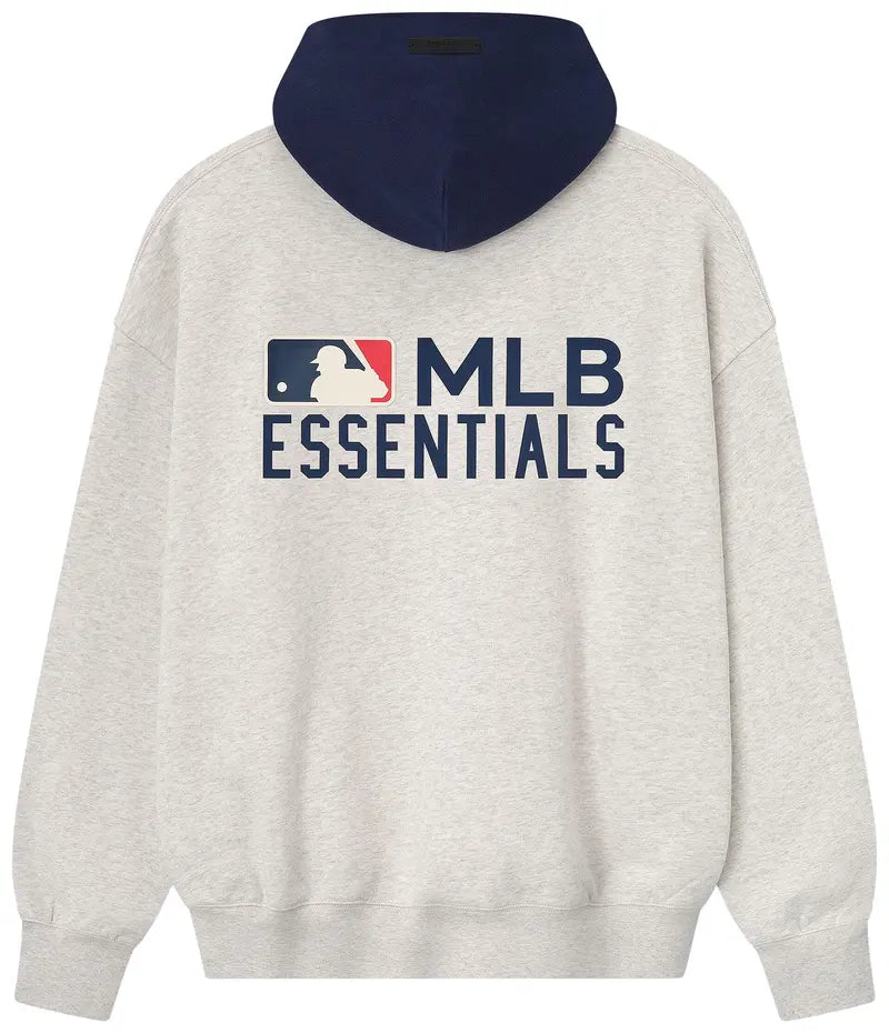 Fear of God Essentials MLB Sport Hoodie Oatmeal Heather/Midnight Navy