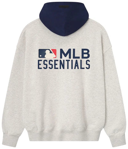 Fear of God Essentials MLB Sport Hoodie Oatmeal Heather/Midnight Navy