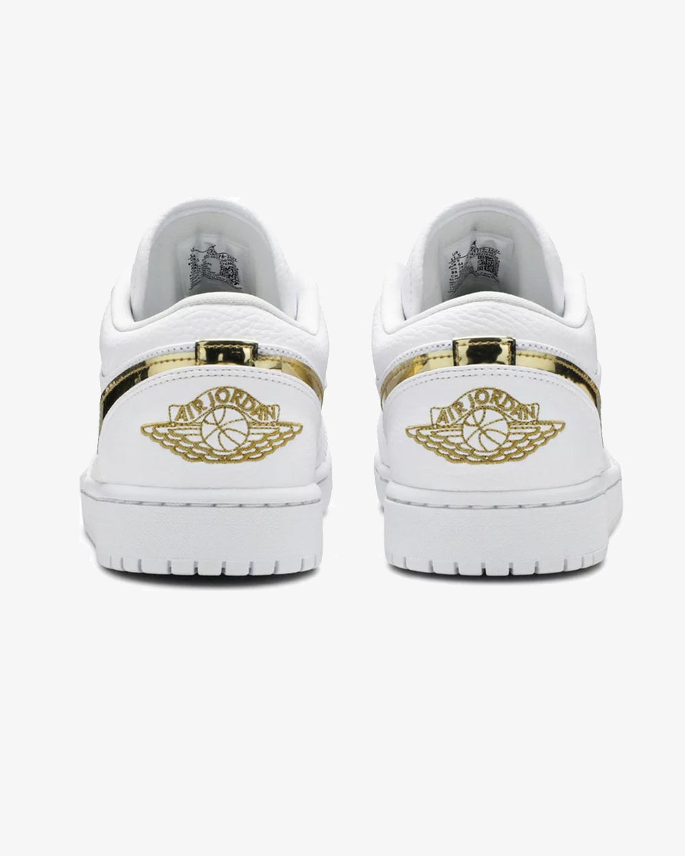 NIKE AIR JORDAN1 LOW WMNS WHITE METALLIC GOLD (NEW)