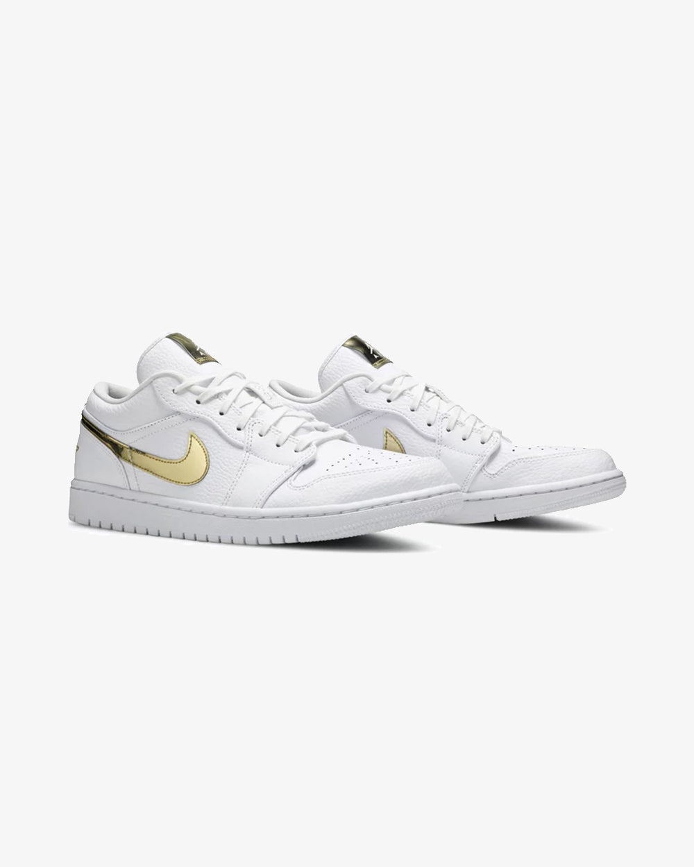 NIKE AIR JORDAN1 LOW WMNS WHITE METALLIC GOLD (NEW)