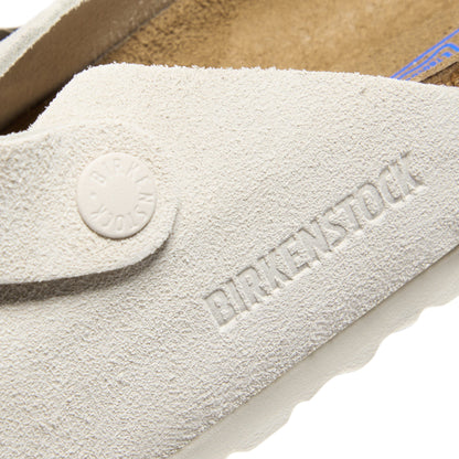Birkenstock Womens Boston Soft Footbed (Antique White)