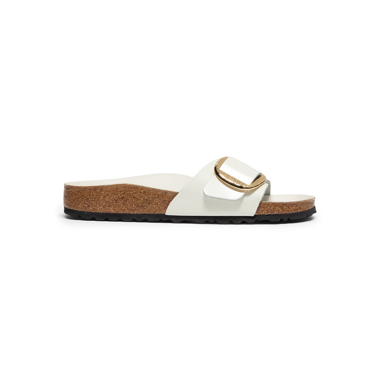Birkenstock Madrid Hammered Big Buckle (White Leather)