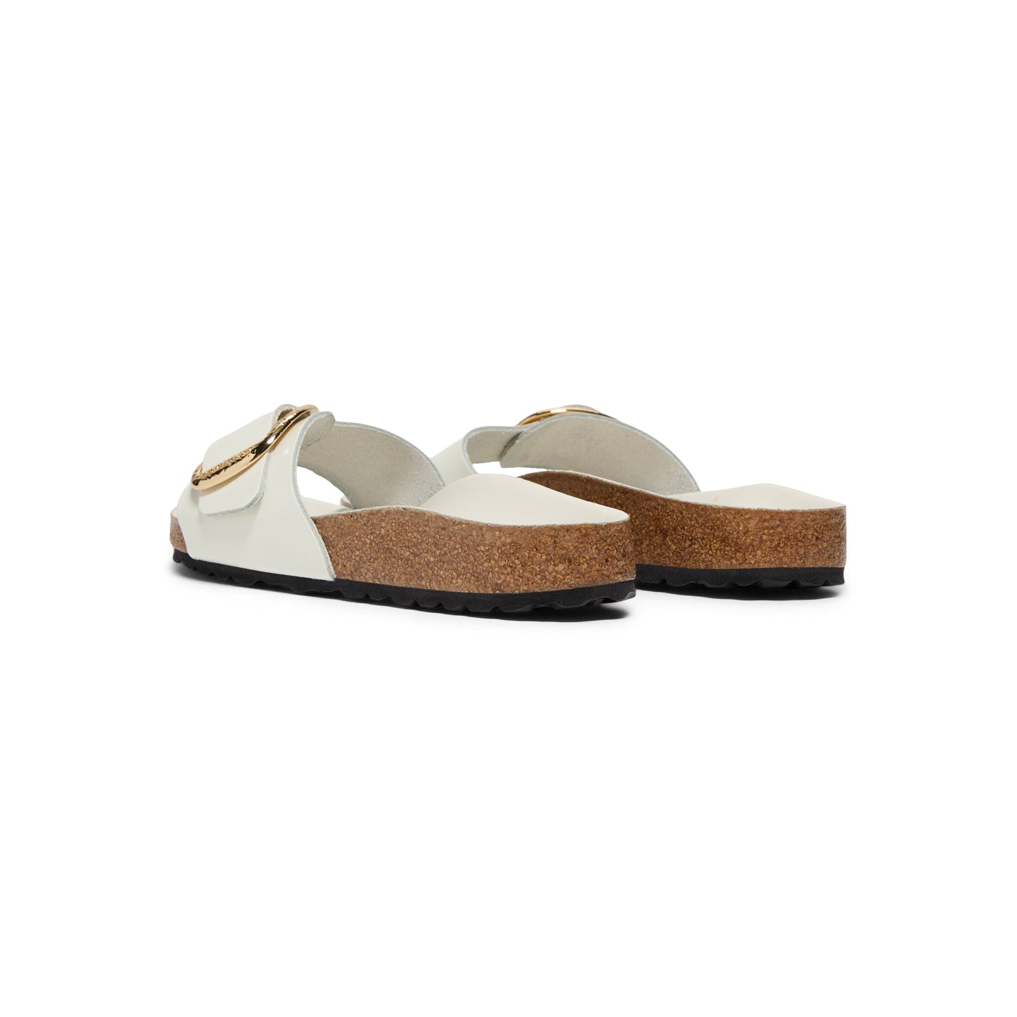 Birkenstock Madrid Hammered Big Buckle (White Leather)