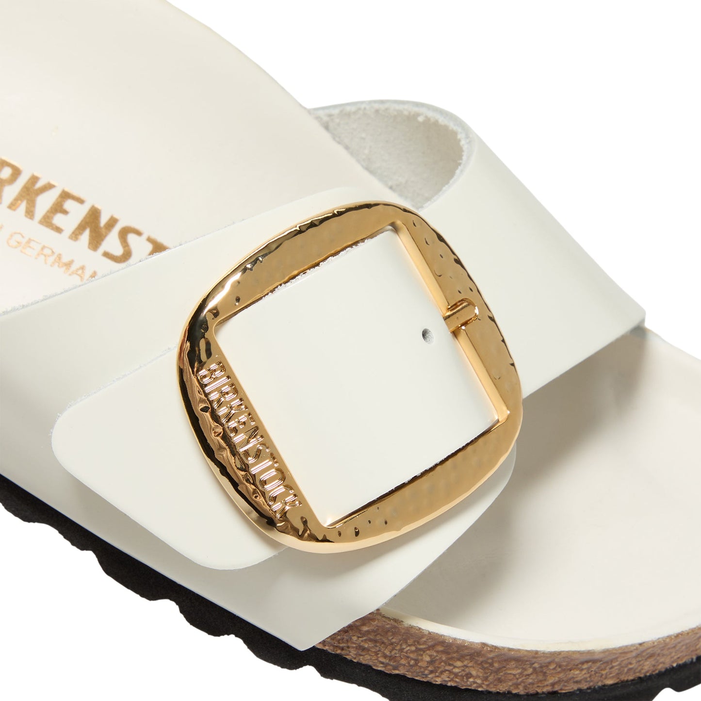 Birkenstock Madrid Hammered Big Buckle (White Leather)