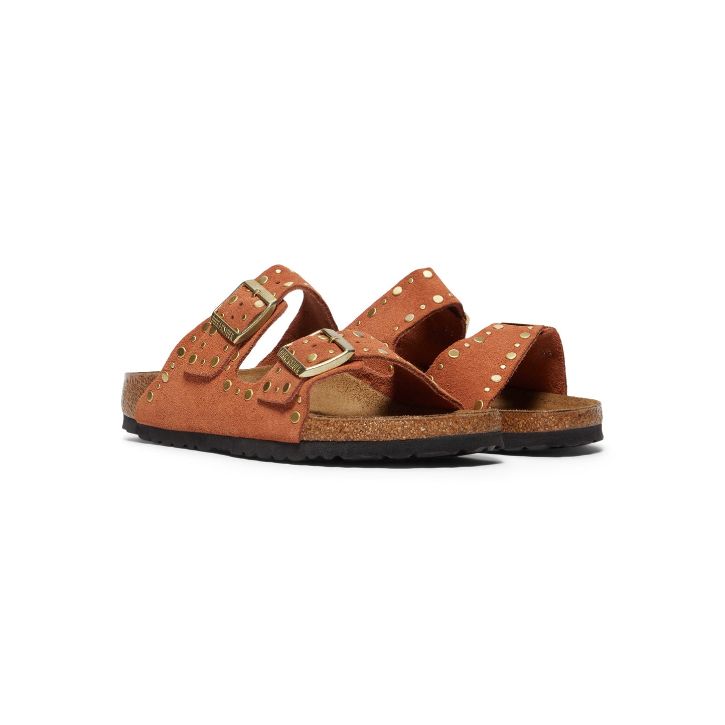 Birkenstock Arizona Rivets (Dark Rust Suede)