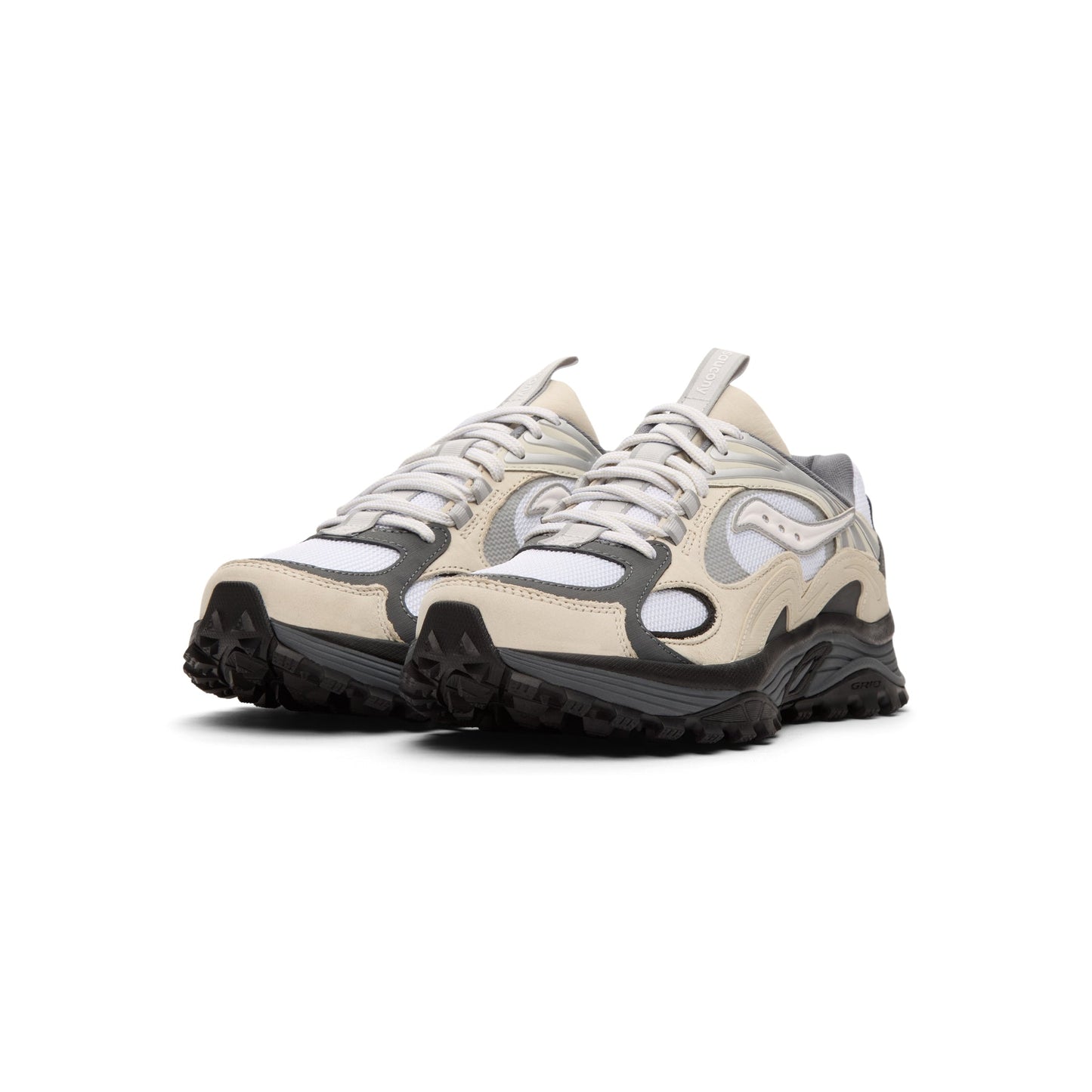Saucony Grid Aura X (White/Silver)