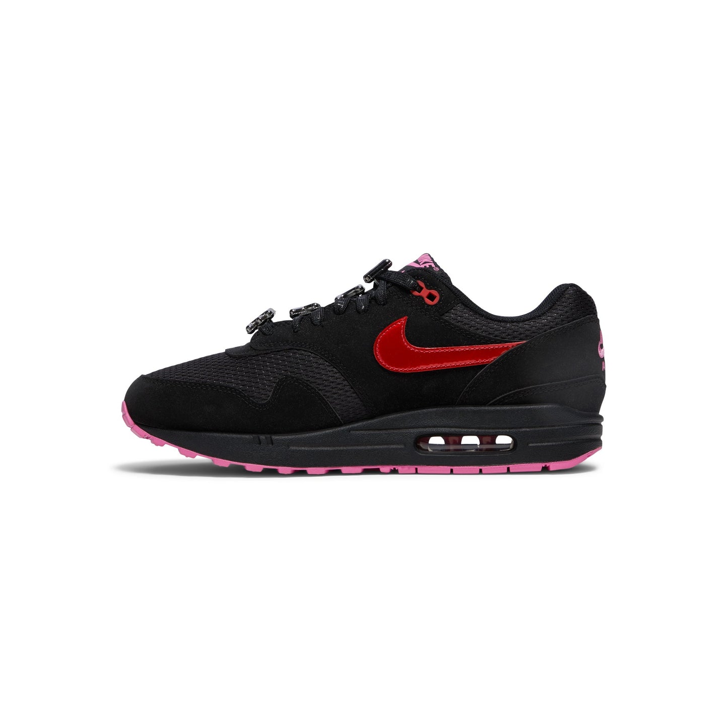 Nike Air Max 1 Premium (Black/Playful pink-University red)