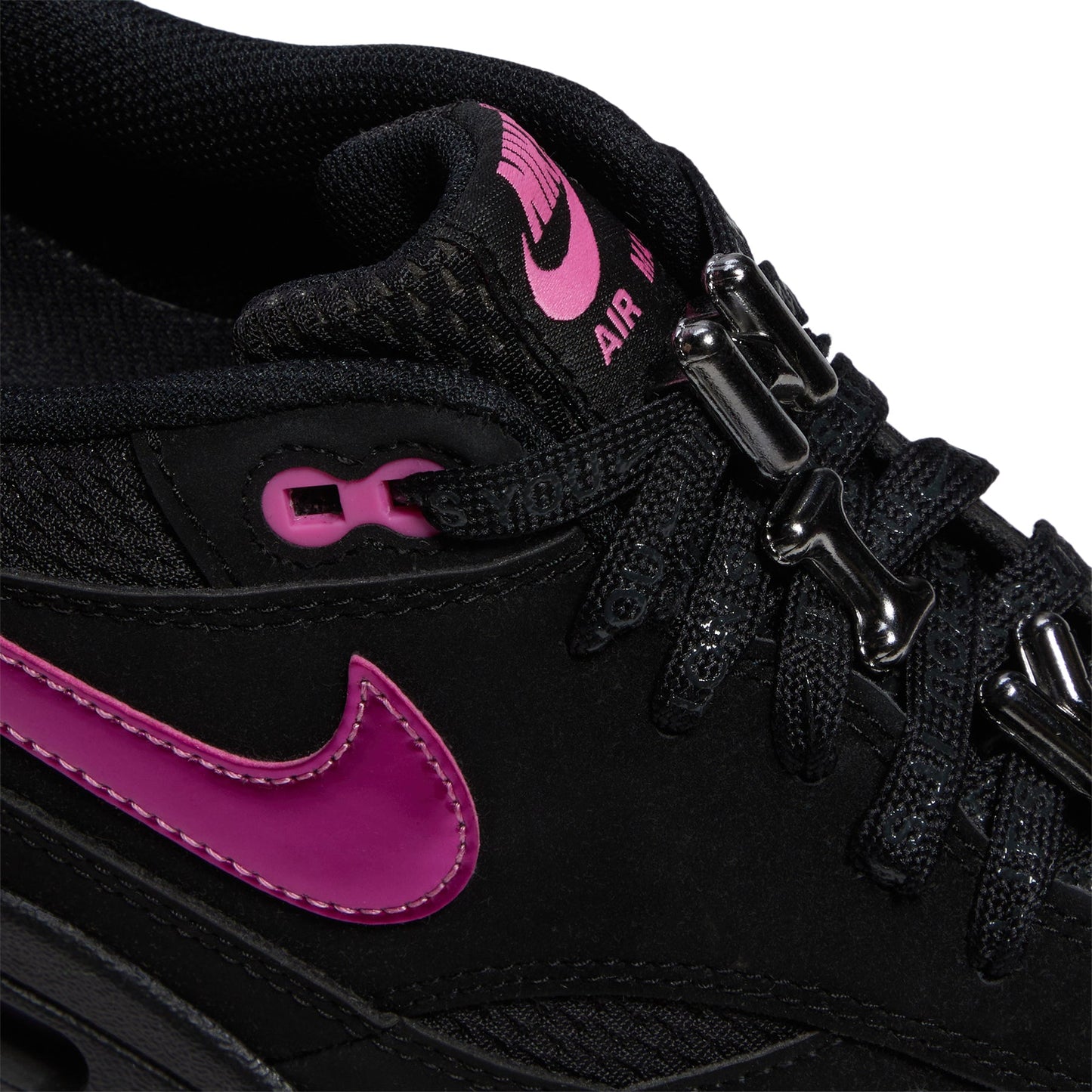 Nike Air Max 1 Premium (Black/Playful pink-University red)