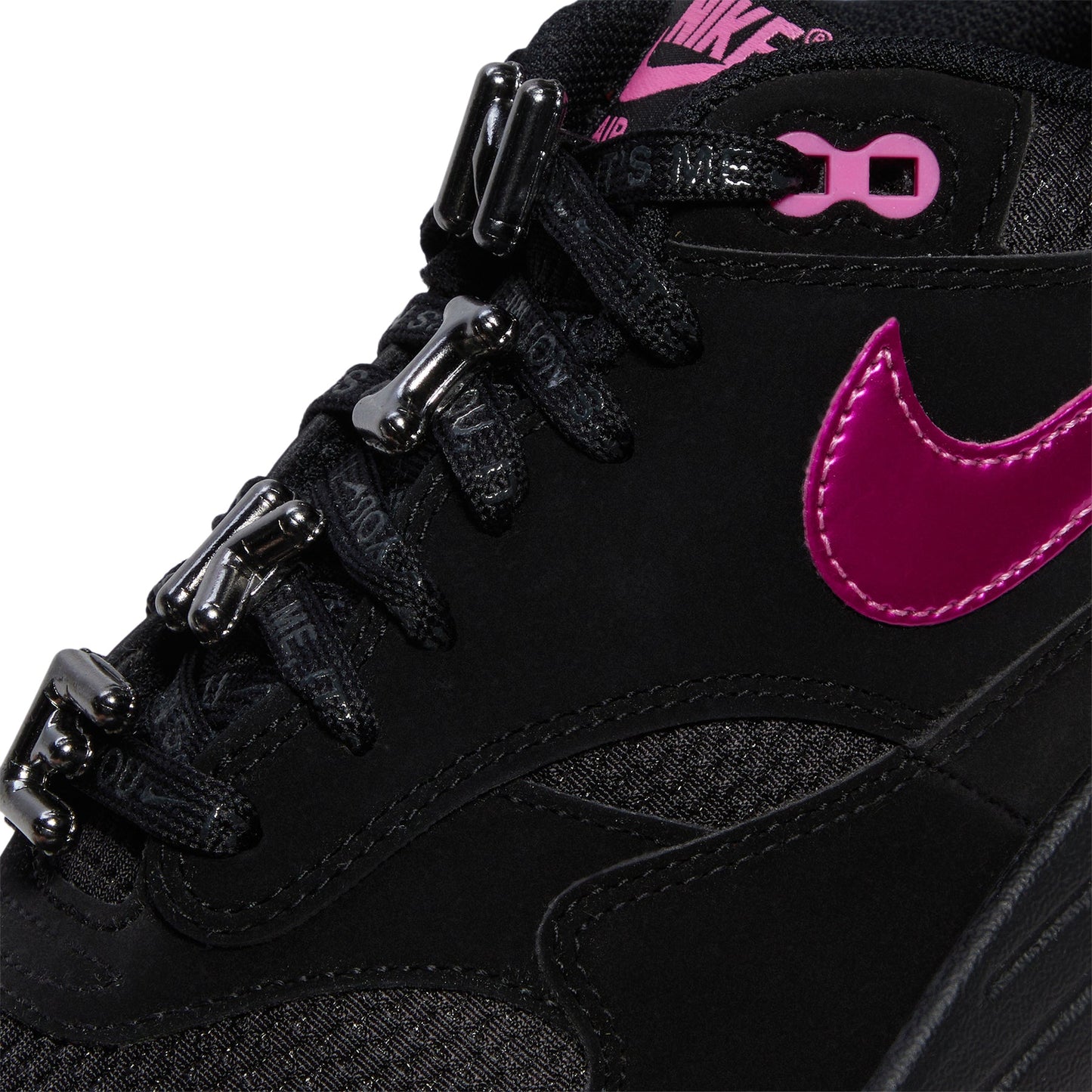 Nike Air Max 1 Premium (Black/Playful pink-University red)