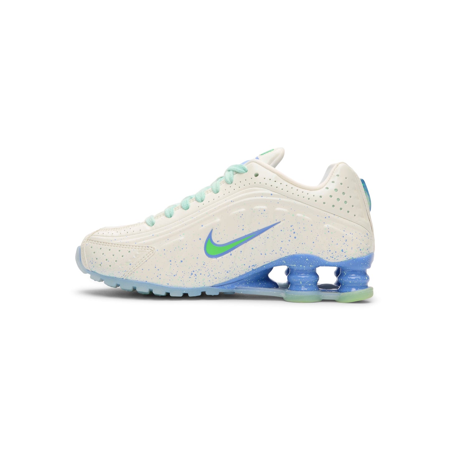 Nike Womens Shox R4 AB (Summit White/Green Strike)