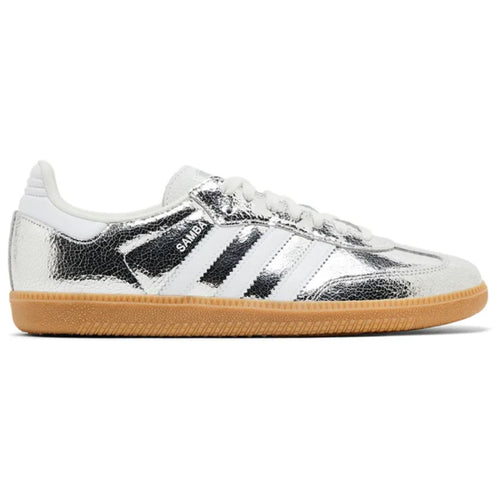 Adidas Samba OG Silver Metallic Cracked Leather (W)
