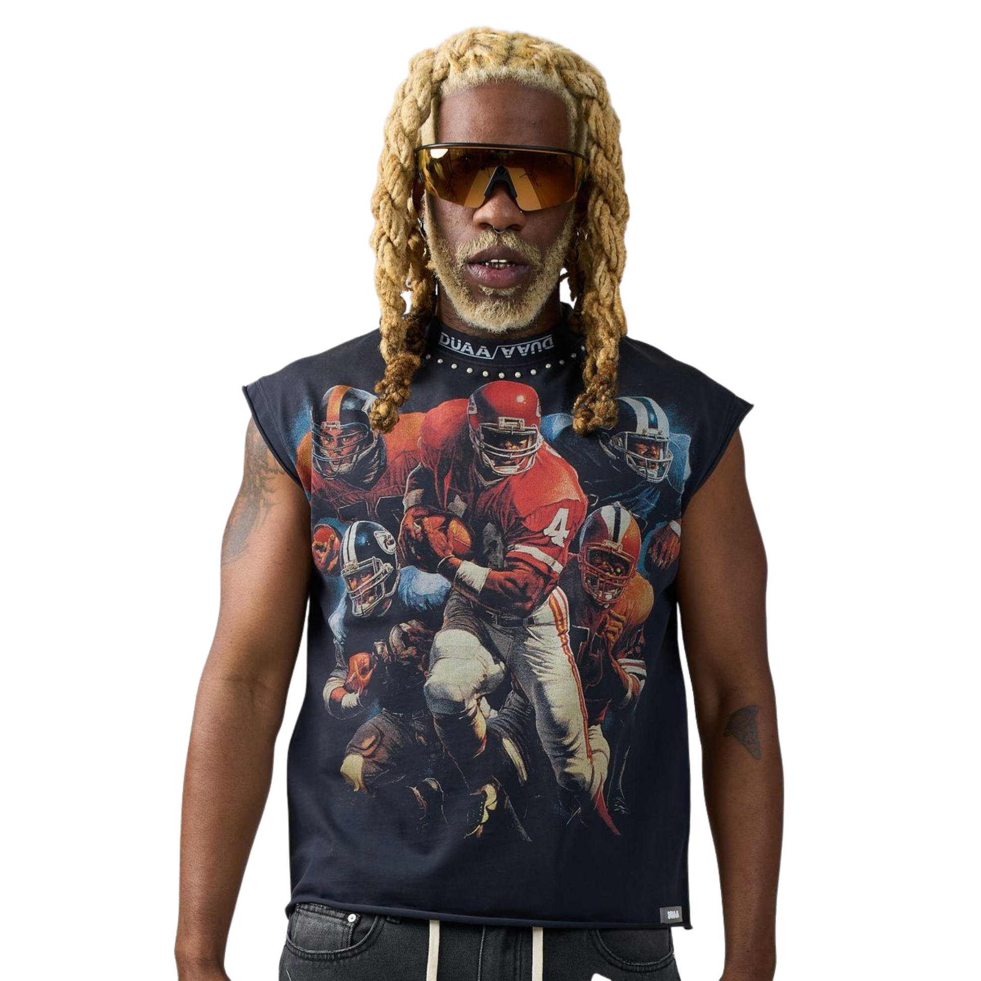 DUAA "SQUAD" Cutoff Tee (Black)