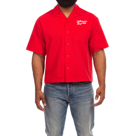 Billionaire Boys Club "Script" ss woven (Red)