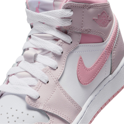 Jordan 1 Mid Pearl Pink White (GS)