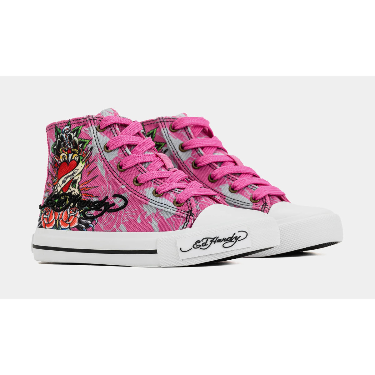 Ed Hardy Skull High Top Pink (PS)