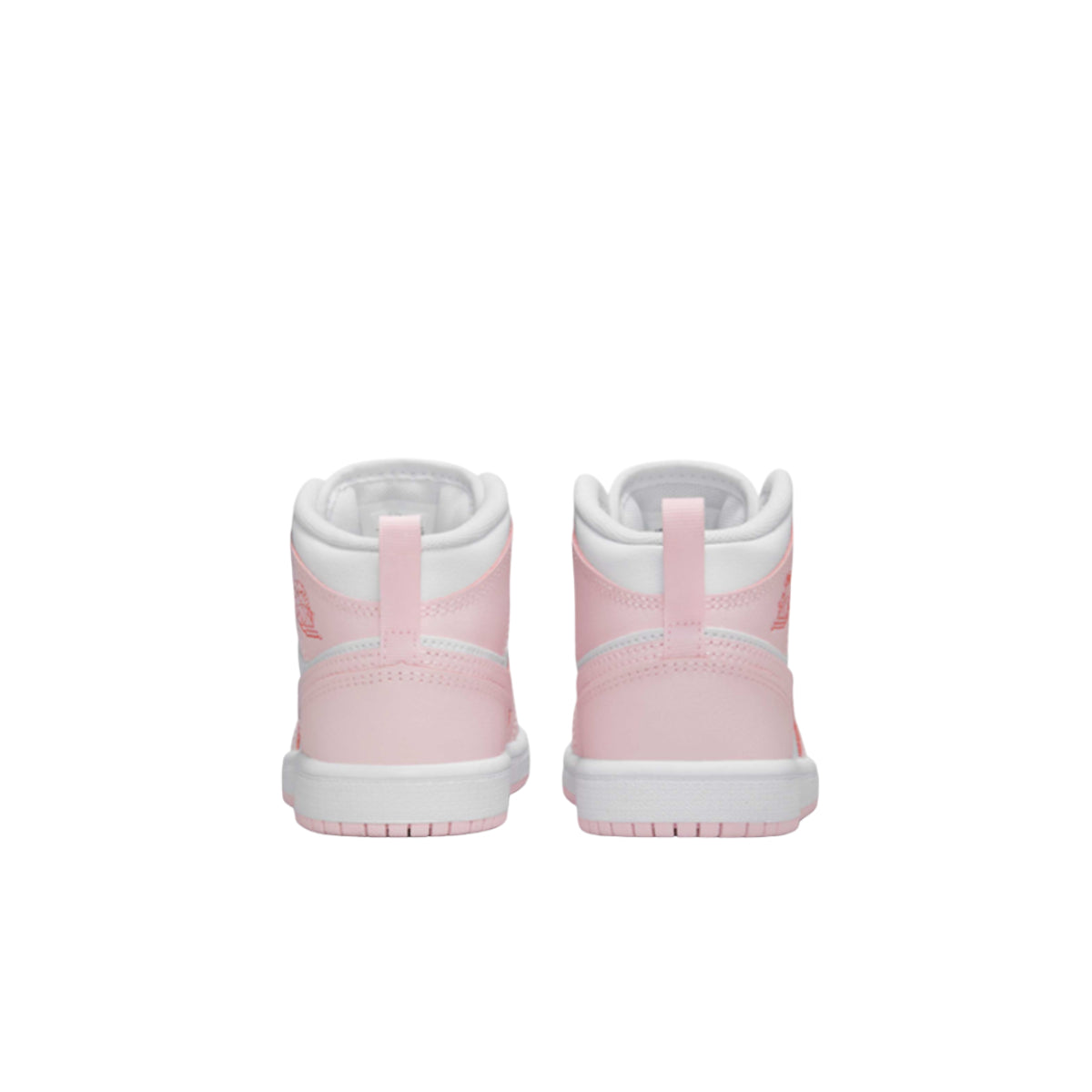 Jordan 1 Mid Pink Foam Fire Red White (PS)