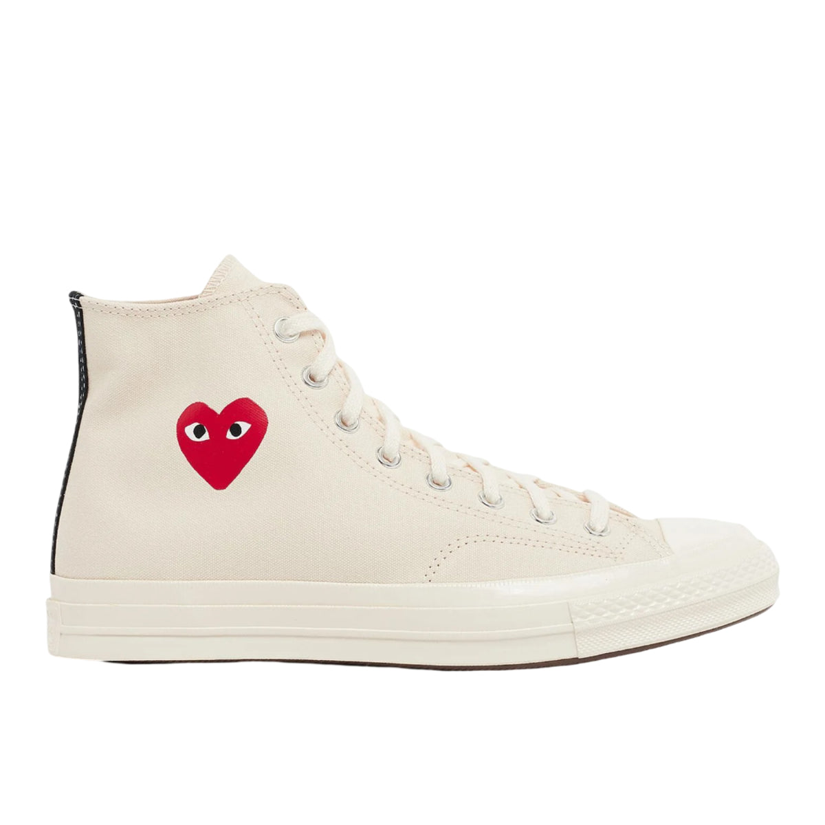 Converse Chuck Taylor All Star 70 Hi Comme des Garcons PLAY Single Heart Milk