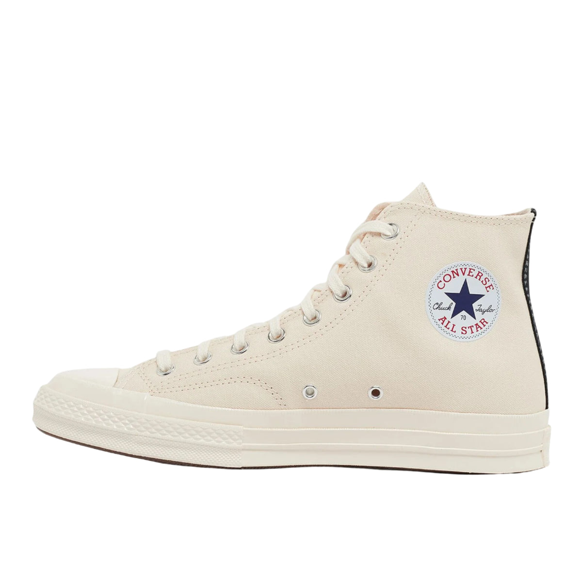 Converse Chuck Taylor All Star 70 Hi Comme des Garcons PLAY Single Heart Milk