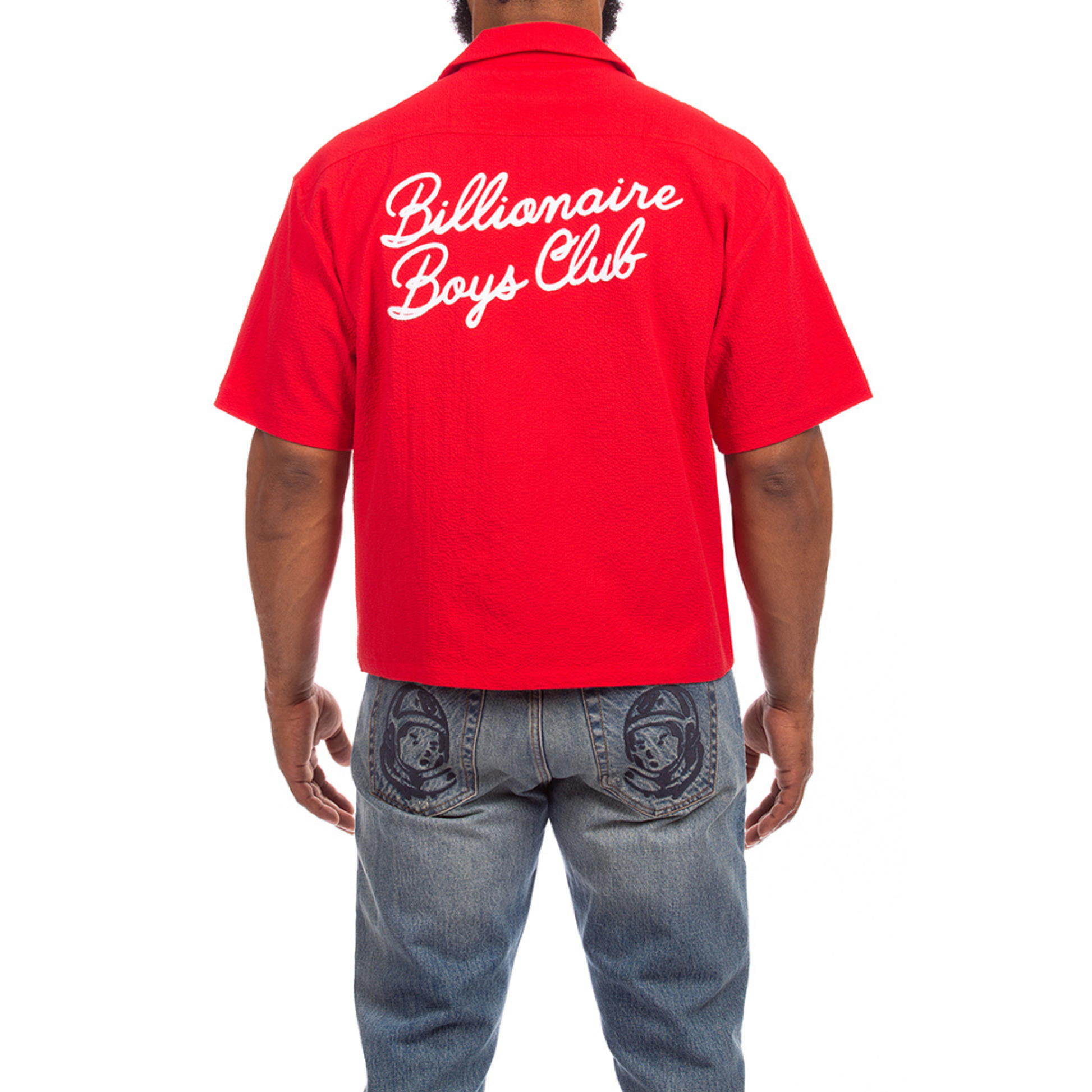 Billionaire Boys Club "Script" ss woven (Red)