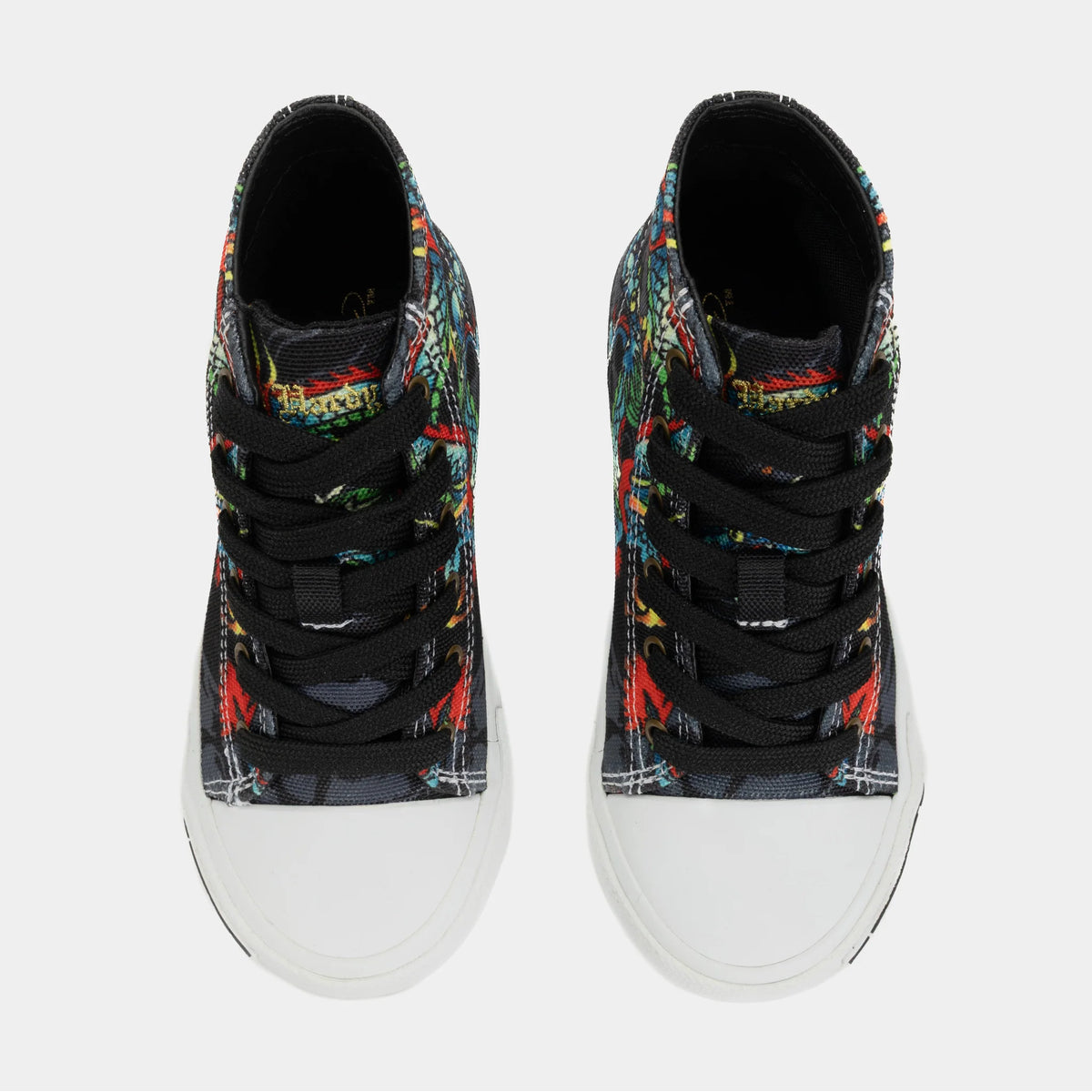 Ed Hardy Dragon Tattoo High Top Black White (PS)