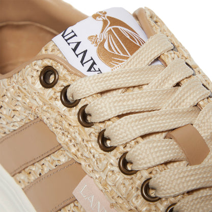 Lanvin Cash Raffia Sneakers (Natural)