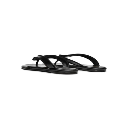 Jude Rue Sandal (Black Leather/Suede)